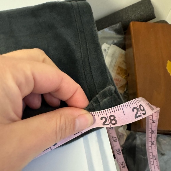 UGG Hayden Fleece Jogger Pants Dark Gray Velour Soft Loungewear Womens Medium - Picture 12 of 13